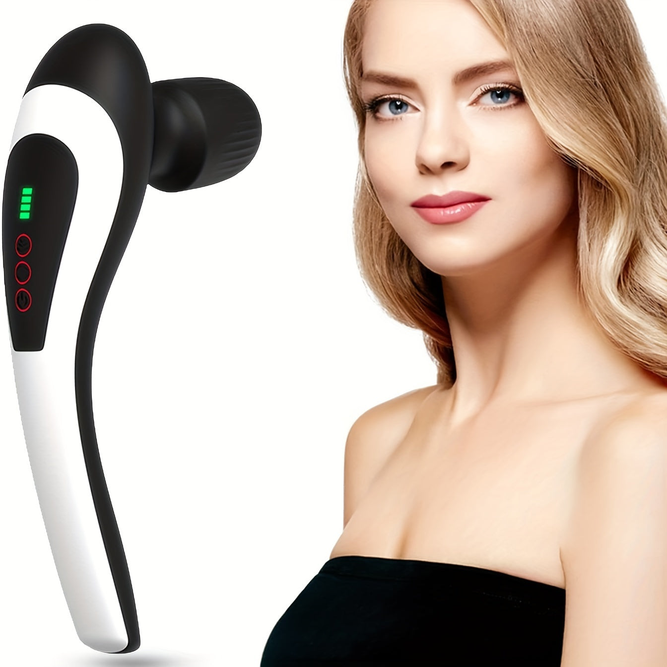 NNETM Portable Electric Massage Stick – 8-Speed(Black)-3
