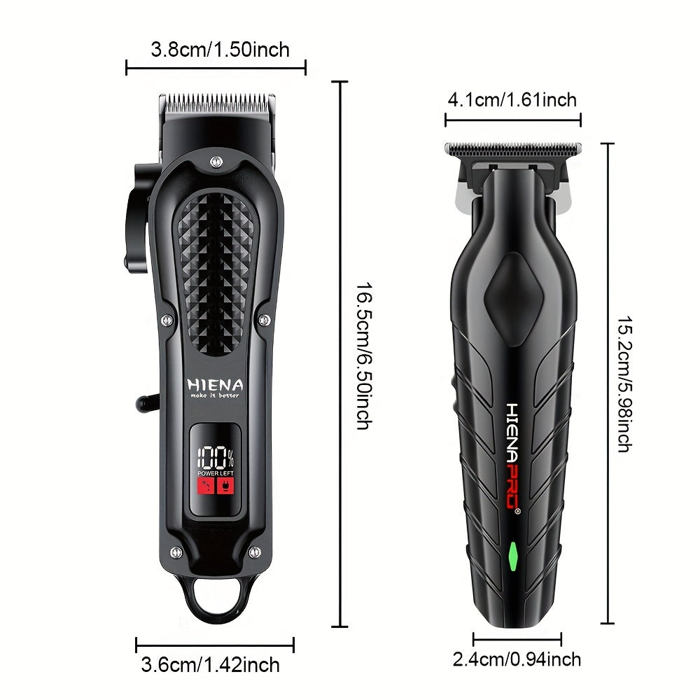 Men's Electric Hair Clipper with LCD Display-3