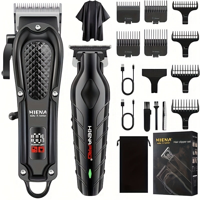 Men's Electric Hair Clipper with LCD Display-0