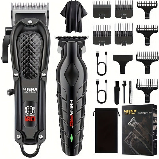 Men's Electric Hair Clipper with LCD Display-0